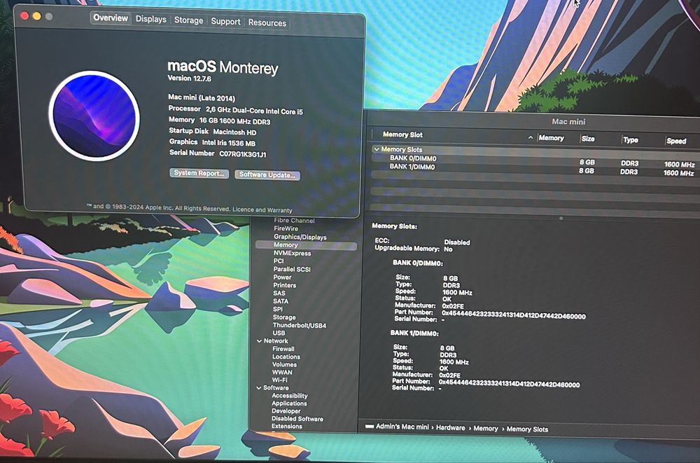 Mac mini late 2014 16gb