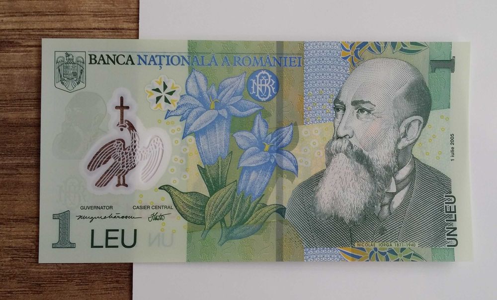 Banknot 1 LEI. Rumunia.