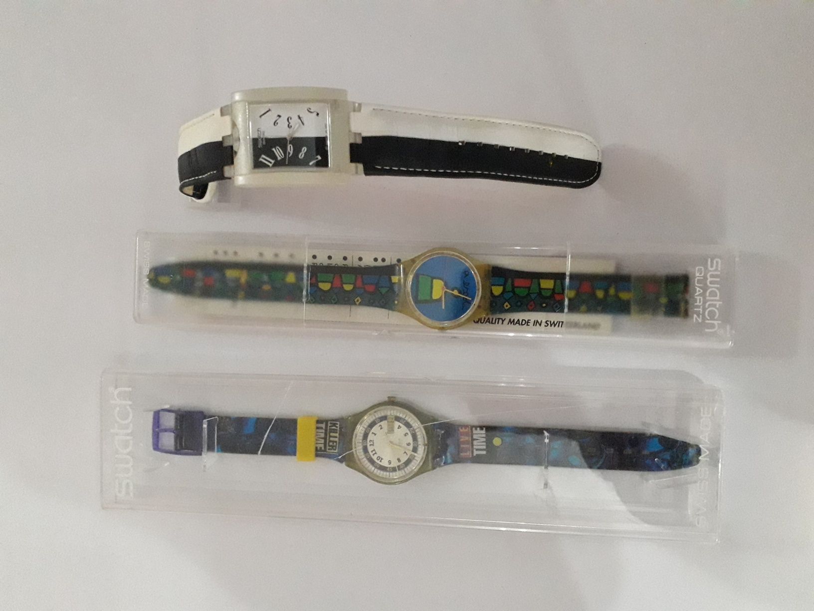 3 relógios da marca swatch