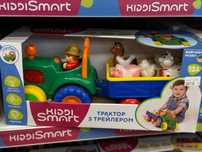Ігровий набір Kiddi Smart – Трактор з трейлером українська