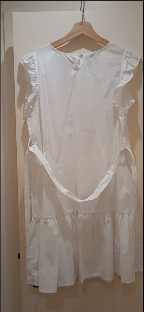 Vestido senhora branco algodão
