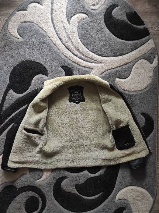 Куртка чоловіча зимова шкіряна