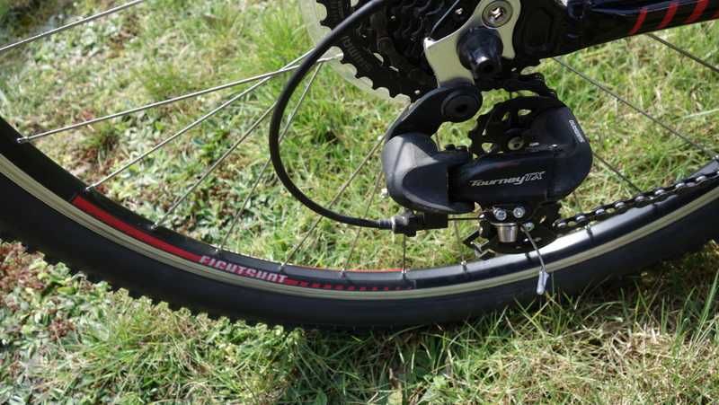 Rower młodzieżowy MTB EIGHTSHOT X-COADY 275 SL - Czarny/Czerwony
