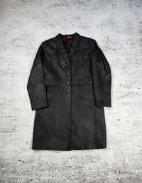 Vintage płaszcz skórzany damski długi cyber y2k avantgarde opium M/L