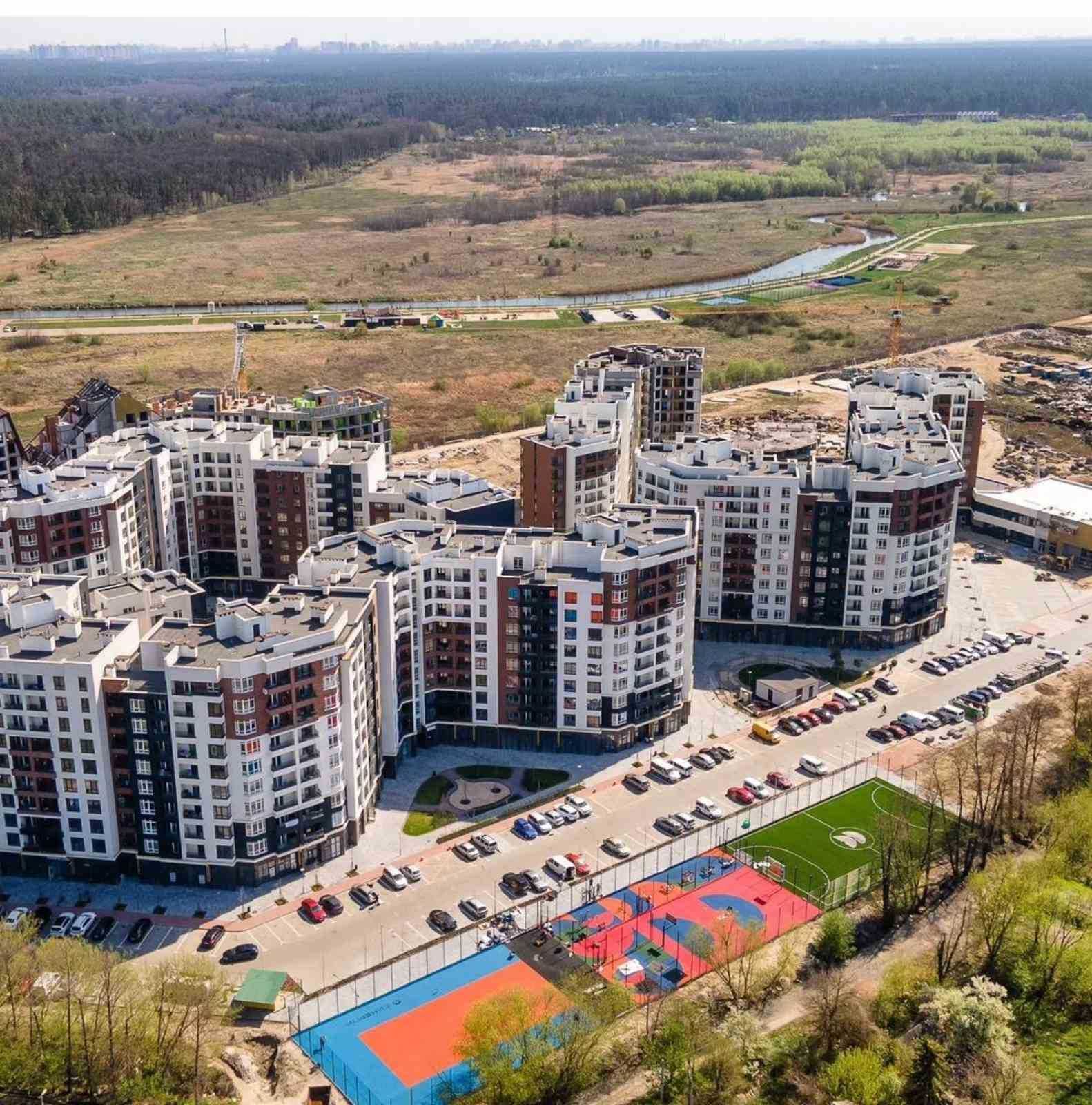 Однокімнатна в зданому будинку. Ірпінська набережна