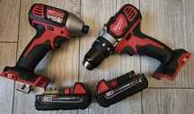 Wiertarka i zakrętarka Milwaukee M18  2 baterie Torba  NOWE Oryginał