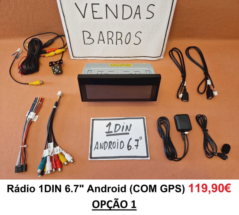 (NOVO) Rádio 1DIN • OPEL Astra F/G Calibra Corsa Vectra • Android GPS