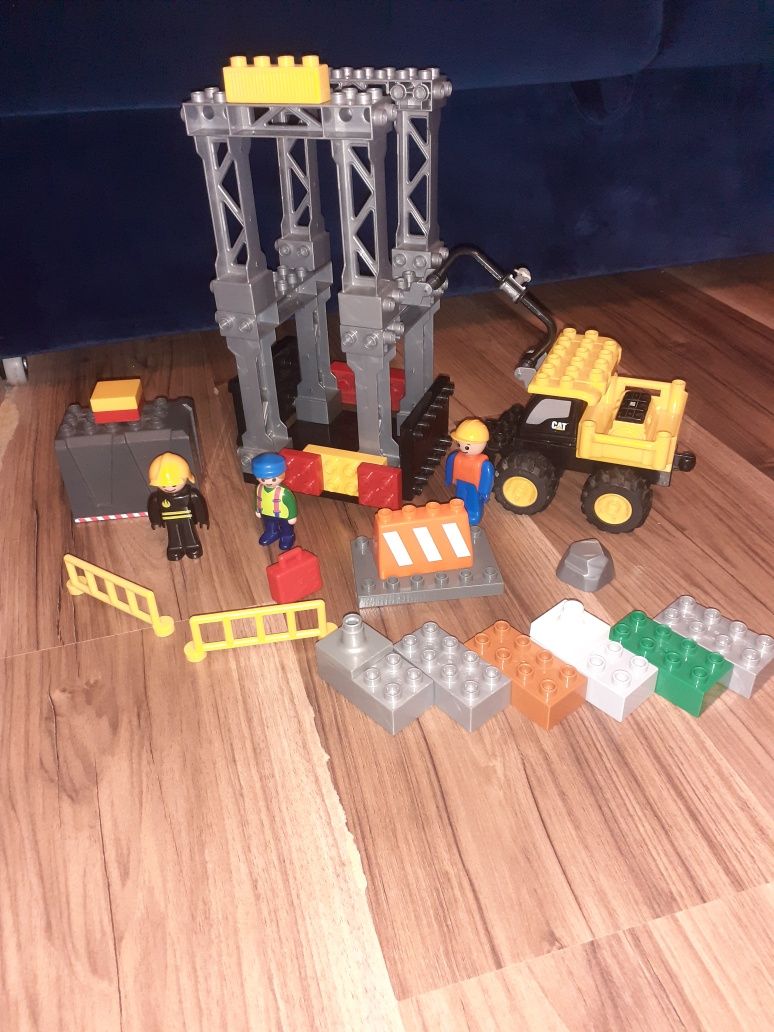 Klocki Mega Blocks jak Lego Duplo plac budowy, konstrukcja stalowa plu