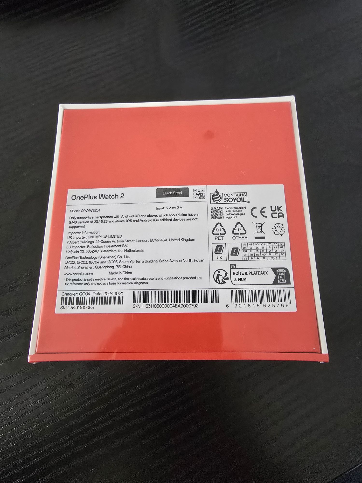 Oneplus Watch 2 Selado e com Garantia
