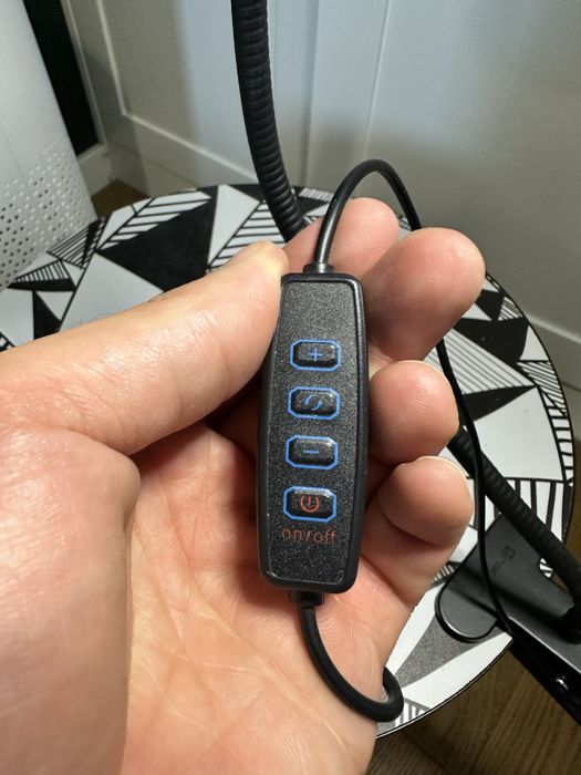 Lampa led ring + uchwyt do telefonu. Mini studio stremingowe!