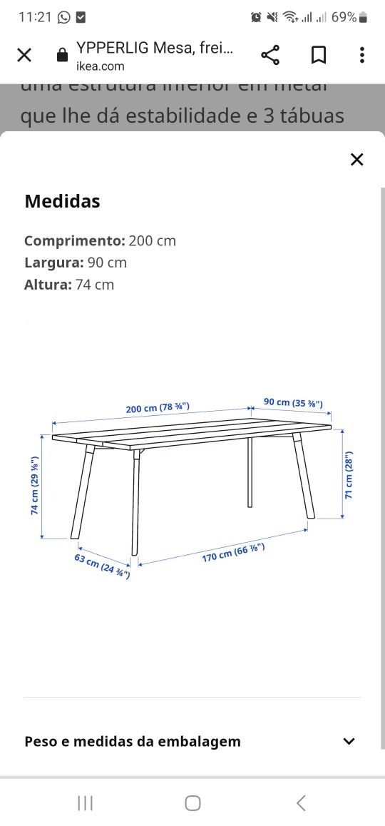 Mesa jantar - ypperlig ikea