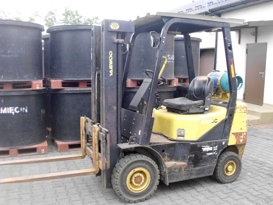 wózek widłowy daewoo,doosan,cat triplex,silnik mitsubishi ,5320mth