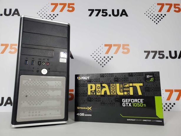 Игровой компьютер, Core i3-6100, RAM 8ГБ, GTX 1050Ti 4ГБ (Новая)