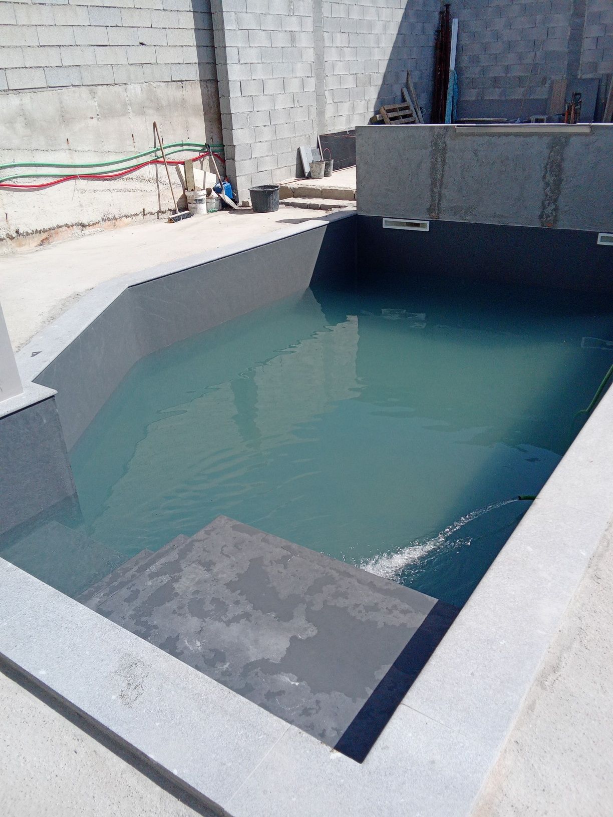 Tela armada piscina