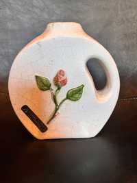 Porcelanowy wazon prl stan dobry do poprawek Rękodzieło z roku 1987