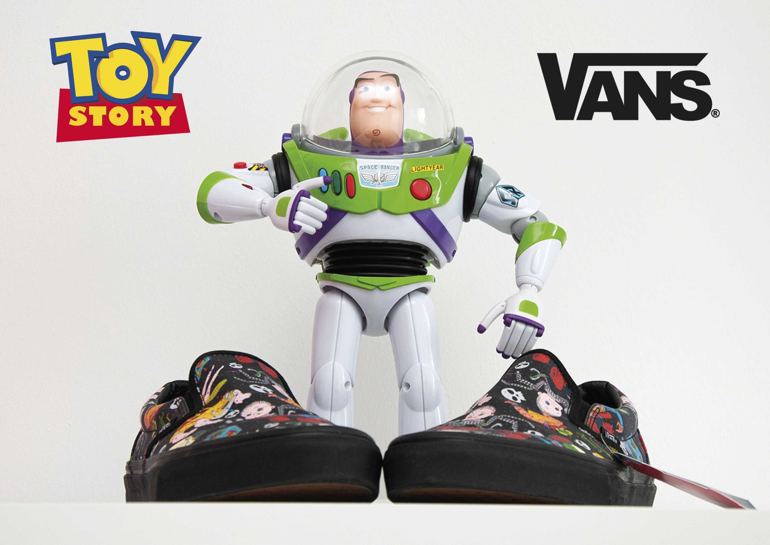 TOY STORY x VANS Sneakersy 43 SlipOn Mutants Buzz Chudy Nowe BUTY 28cm