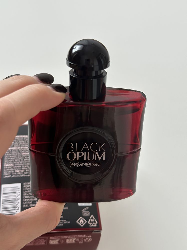 YSL perfumy Black Opium red over nowe 50 ml