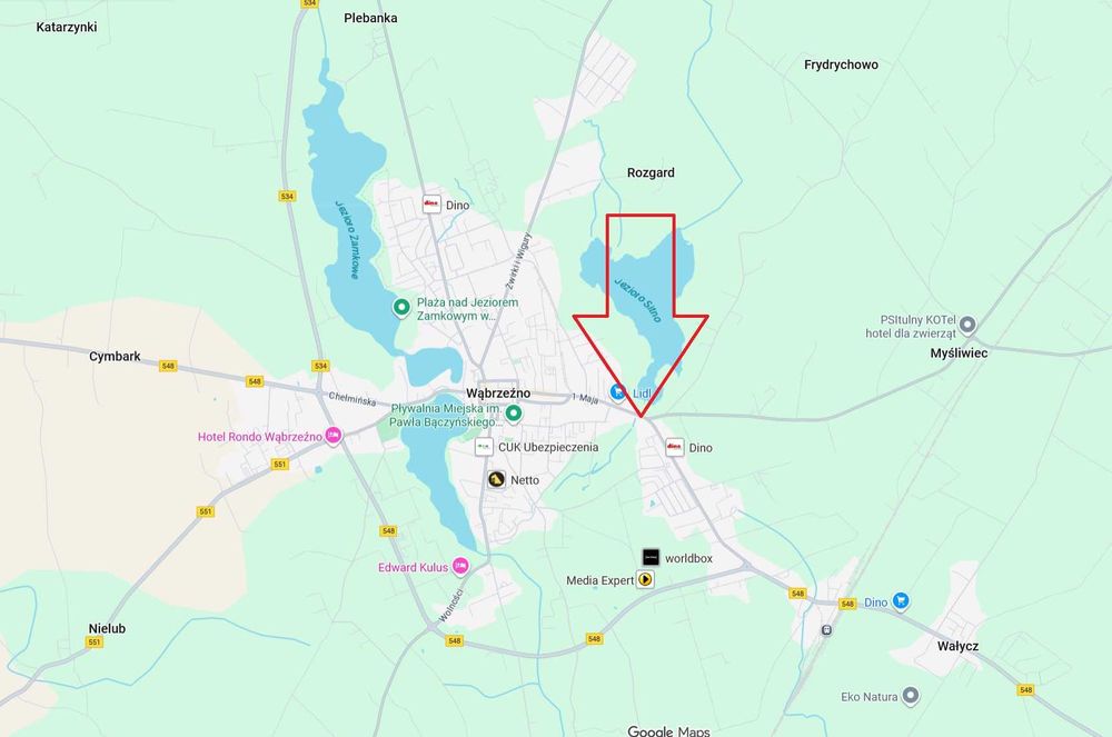 Billboard TABLICA REKLAMOWA do wynajęcia 504x238cm - Wąbrzeźno, 1 Maja