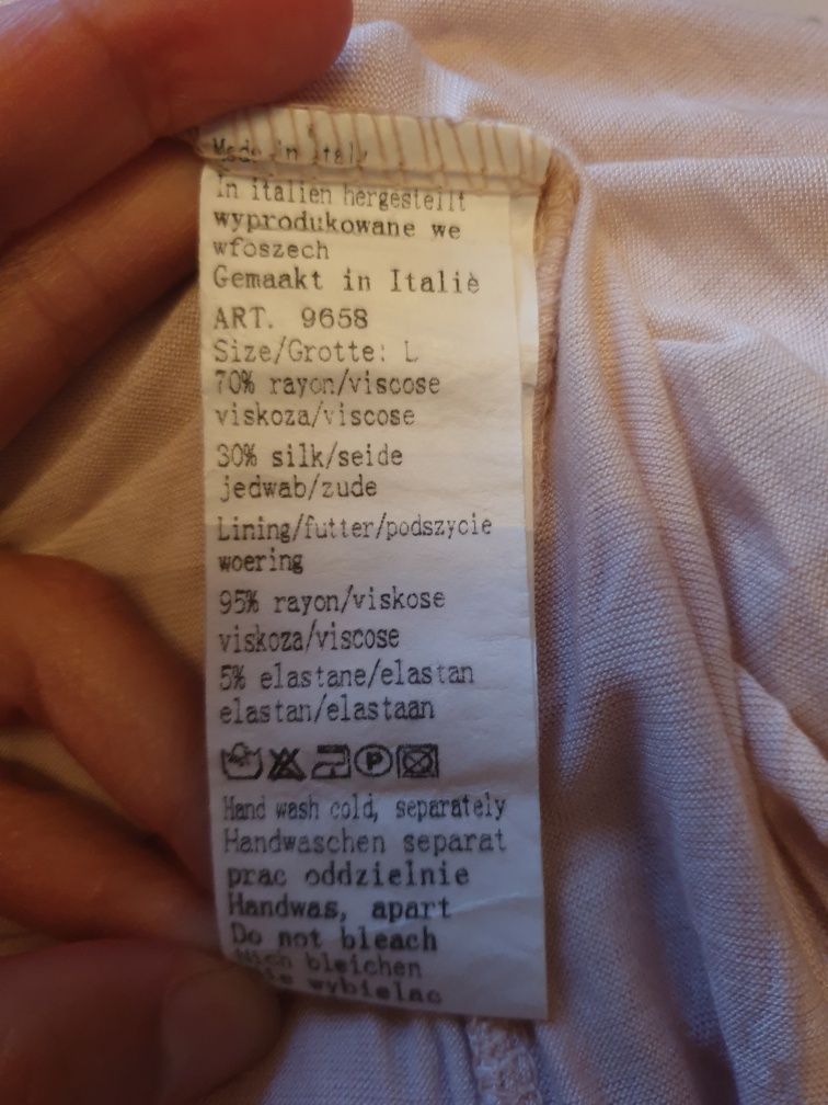 Tendenze _ spodnica maxi  30  % jedwab 70 % viskoza L  nowa
