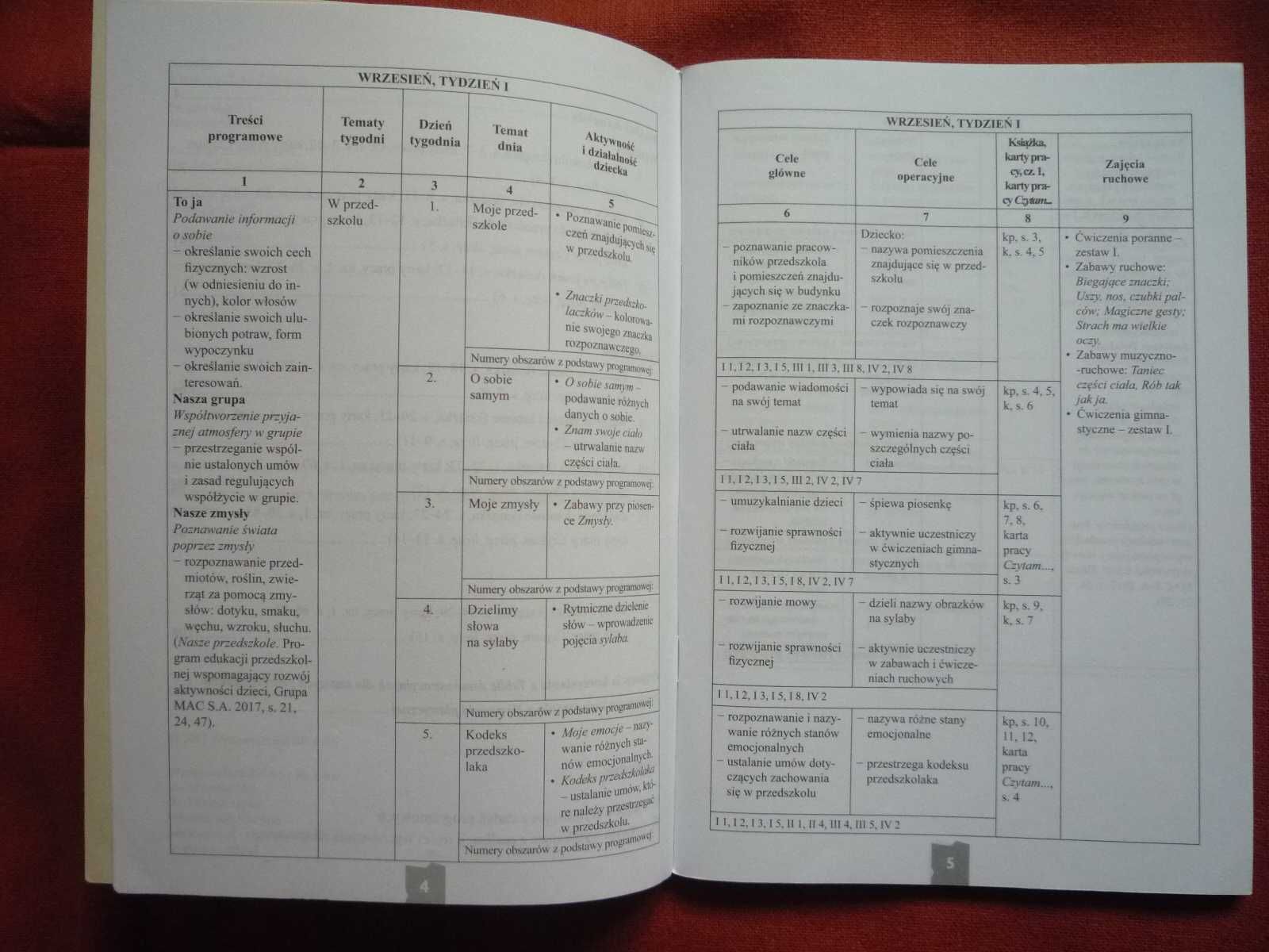 Kolorowy Start z Plusem Sześciolatki Przewodnik metod Wiersze Piosenki