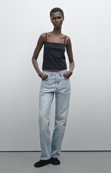 Джинси Massimo Dutti прямого крою з високою талією