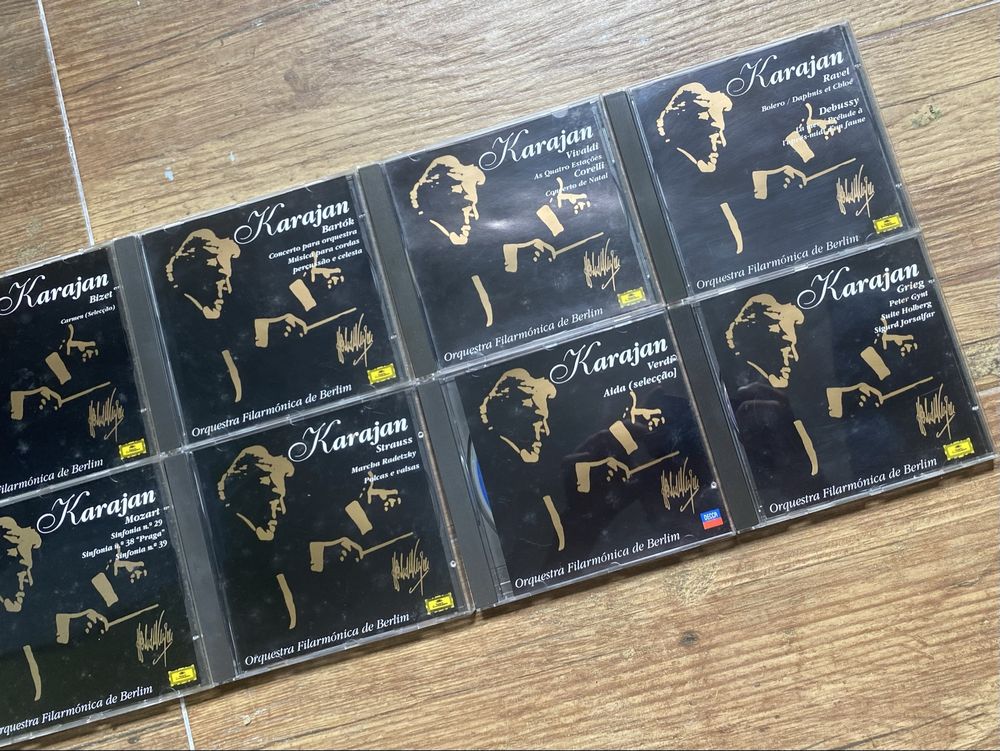 Box 10 CDs Música Clássica Karajan - Beethoven, Schubert, Schumann