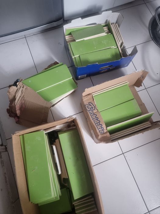 Kafelki zielone kuchenne