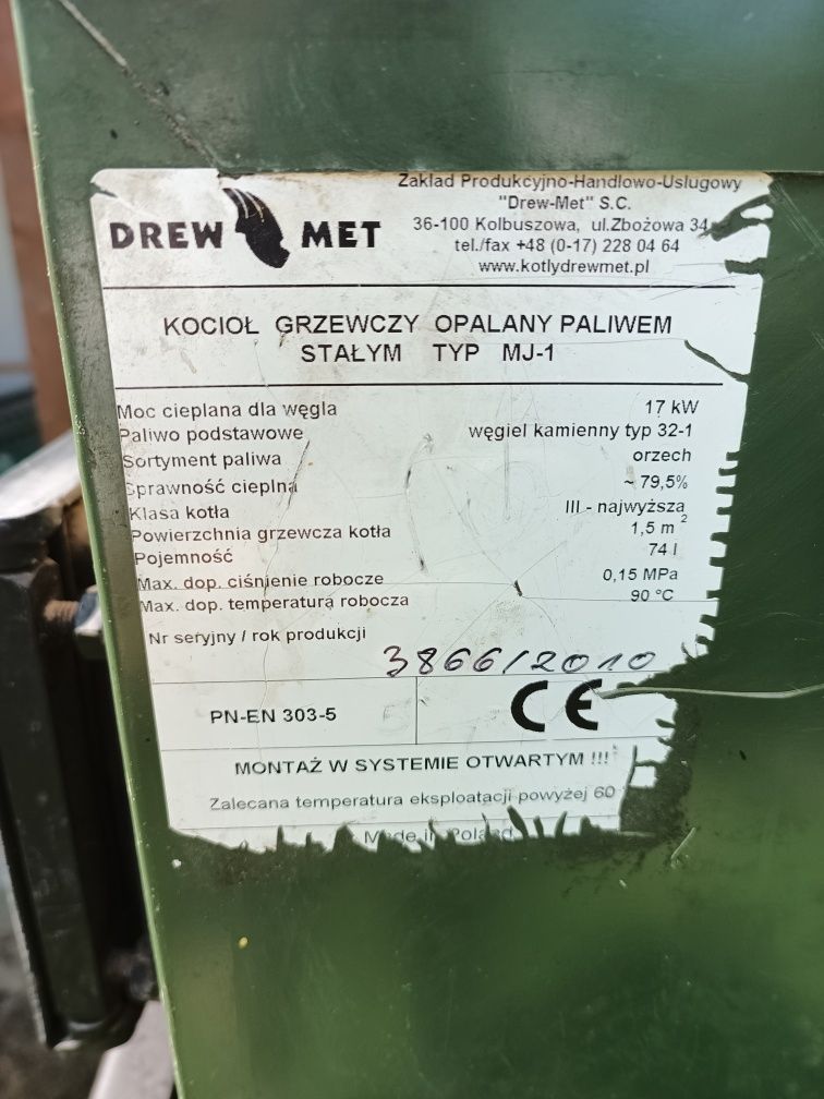 Części do pieca CO Drew met