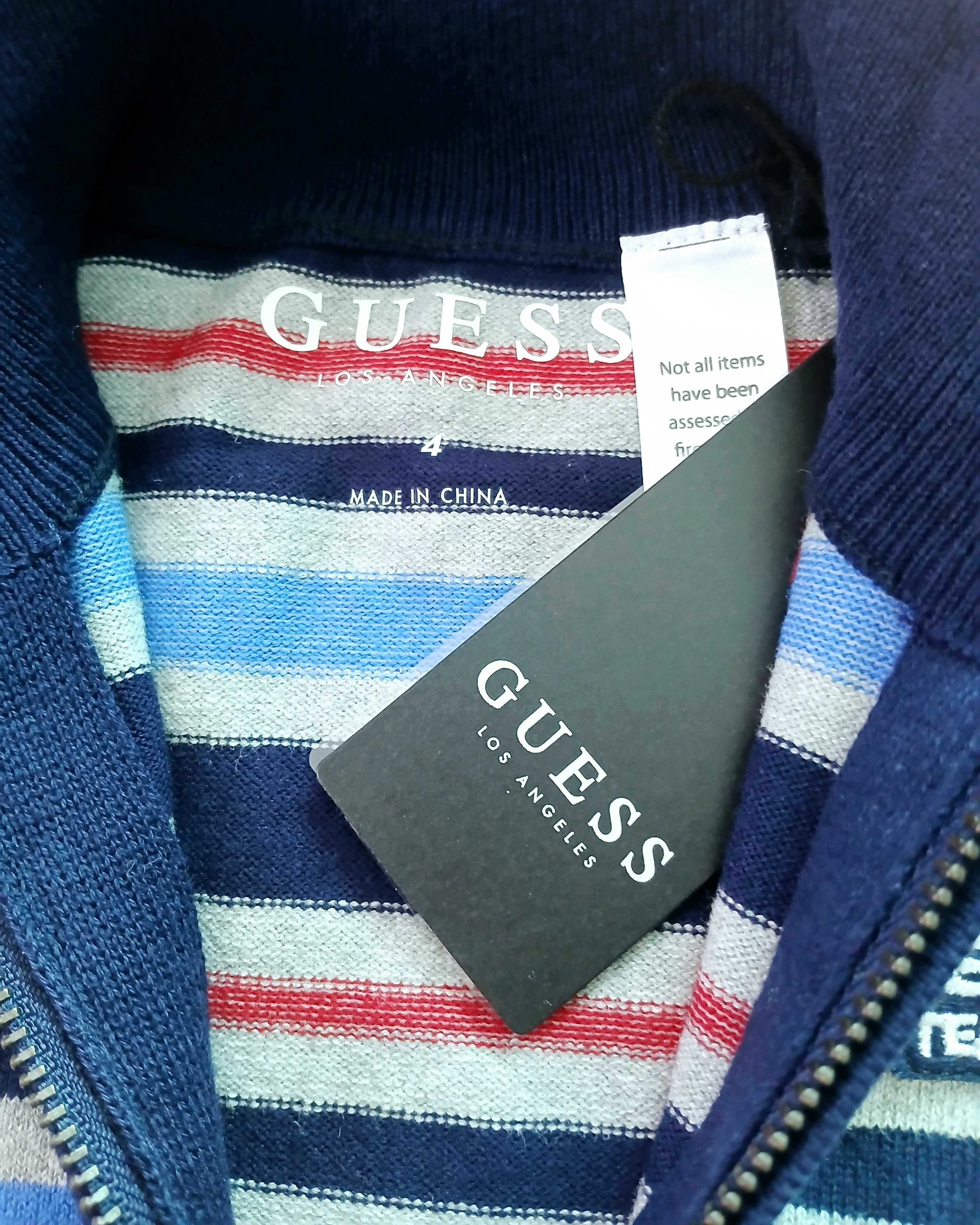 GUESS Sweterek w paski rozmiar 104 cm