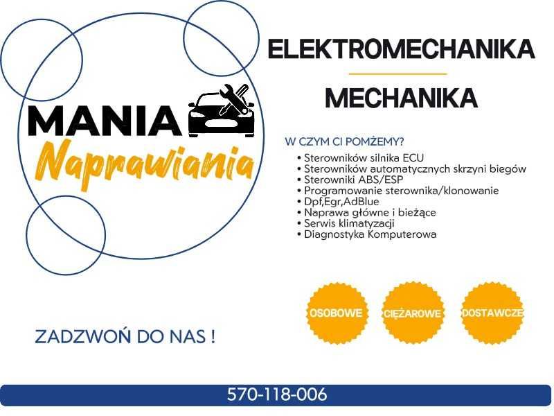 Naprawa sterownika silnika ciężarowe osobowe budowlane