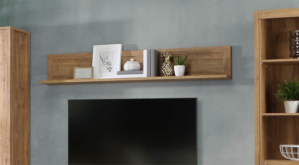 Nowa półka ścienna na ścianę MALTE BRUN Dąb Waterford od Forte 170,4cm