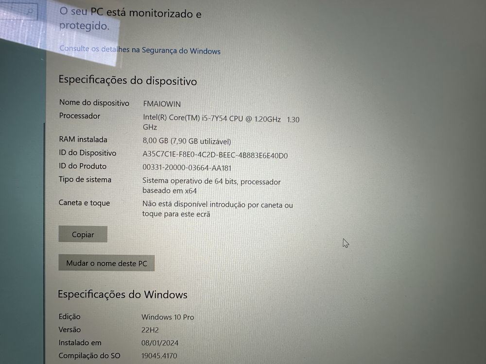 Mac book 2021 bom estado