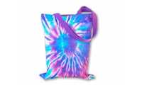 Torebka torba shopperka Tie dye fioletowa plażowa 40x30 cm NOWA