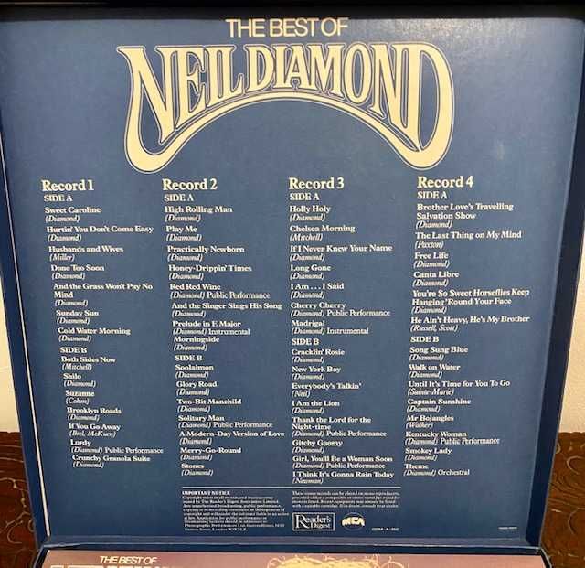 The best of Neil Diamond – 4 LPs  vinil Selecções Reader’s Digest