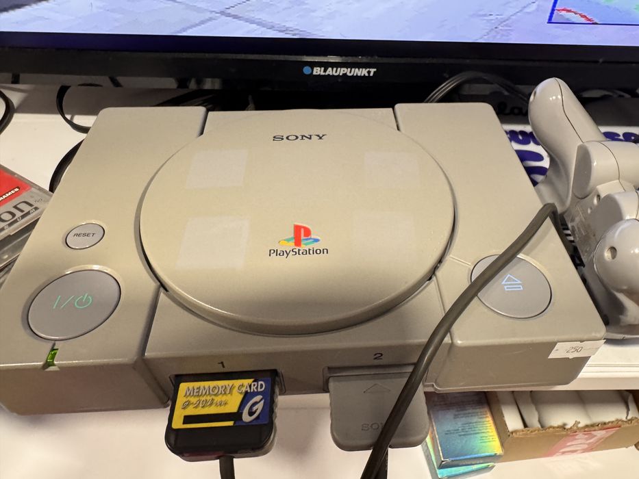 Konsola ps1 psx +memory+pad+kable+gra