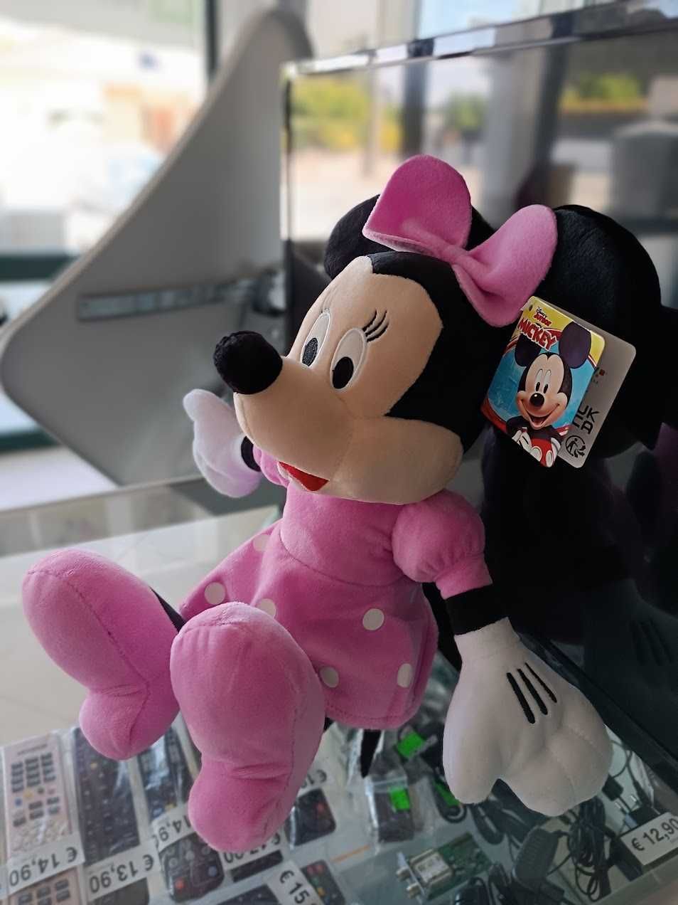 Novidade:Peluche Minnie Mouse Rosa 40cm(30cm/sentado)