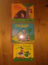 3 mini livros raros walt disney anos 80