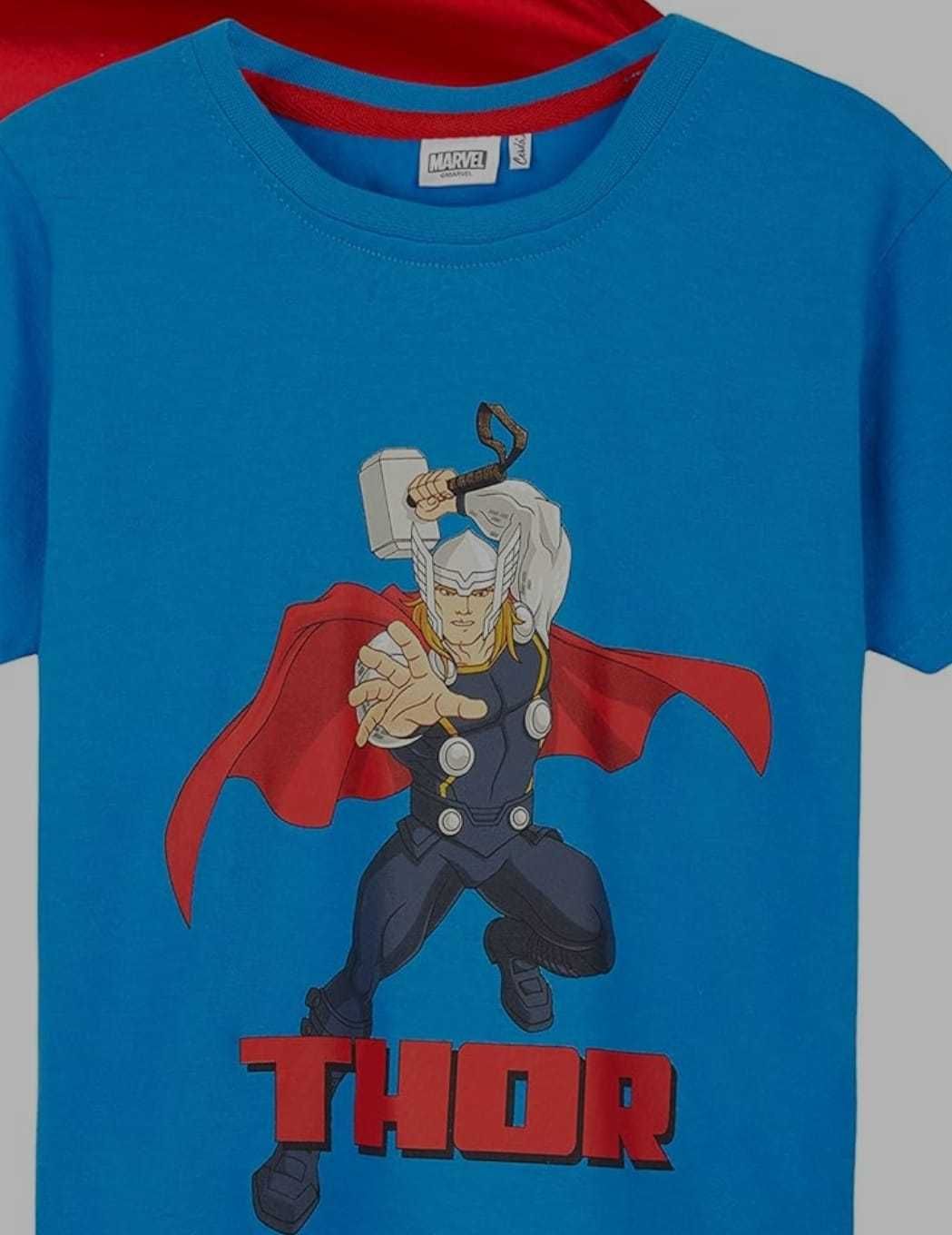 Koszulka nowa Marvel Thor 110-120 cm z doczepianą