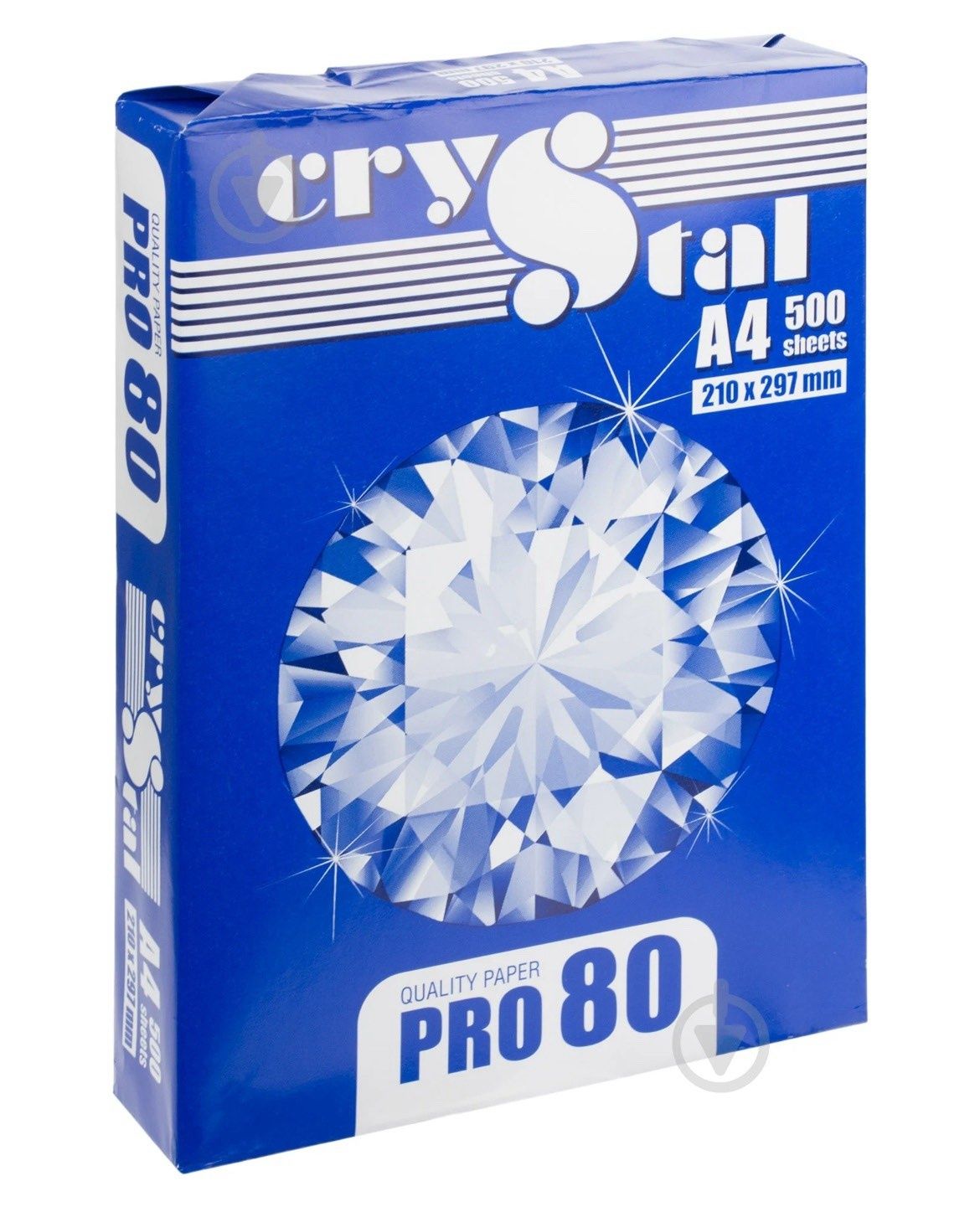 Папір офісний CRYSTAL A4 80 г/м білий 500 аркушів