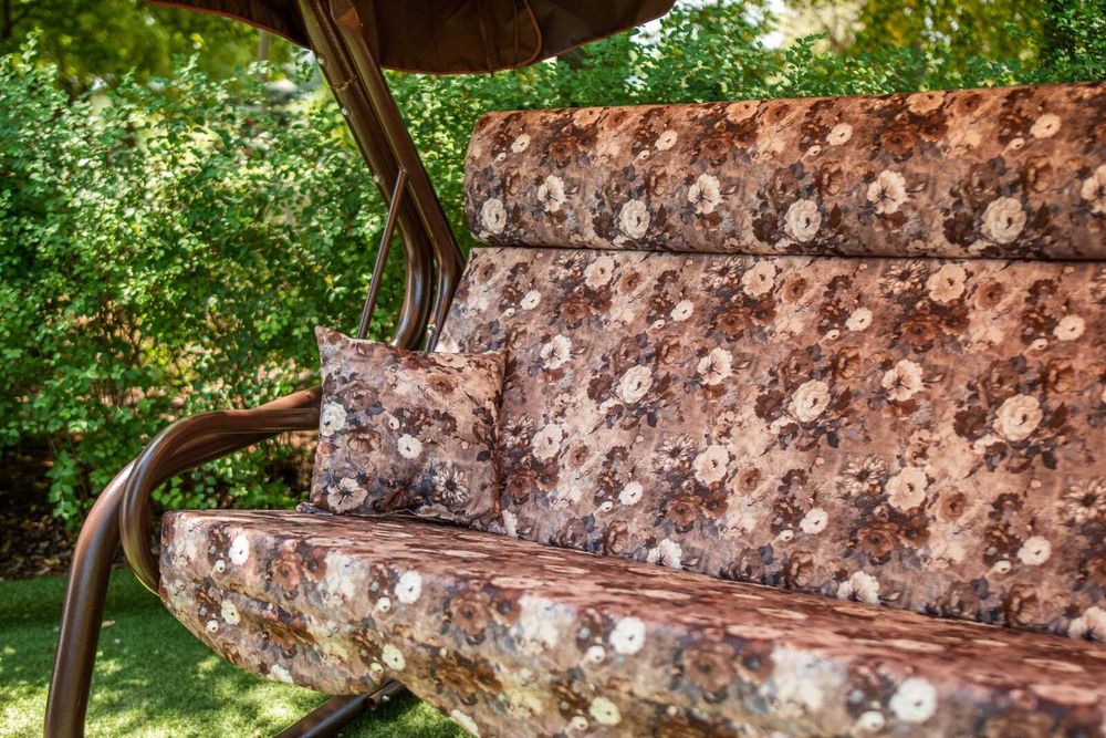 Акція! Садовые Качели "Сандра" Раскладные с крышей. Качеля Гойдалка