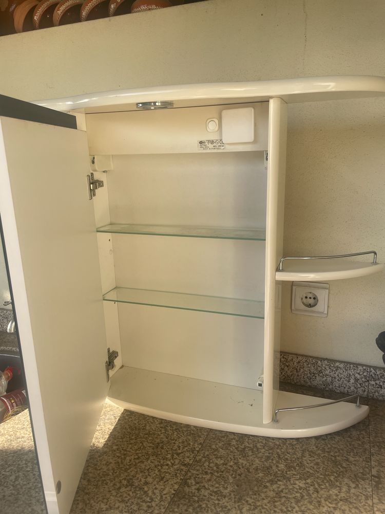 Movel casa de banho Wc com prateleira, conjunto de cor pergamon