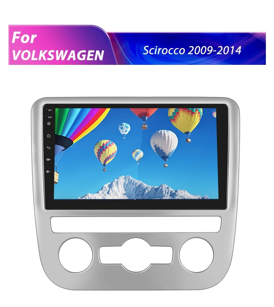 Rádio 9" android Volkswagen Scirroco 2/32GB GPS WiFi Carplay BT NOVO
