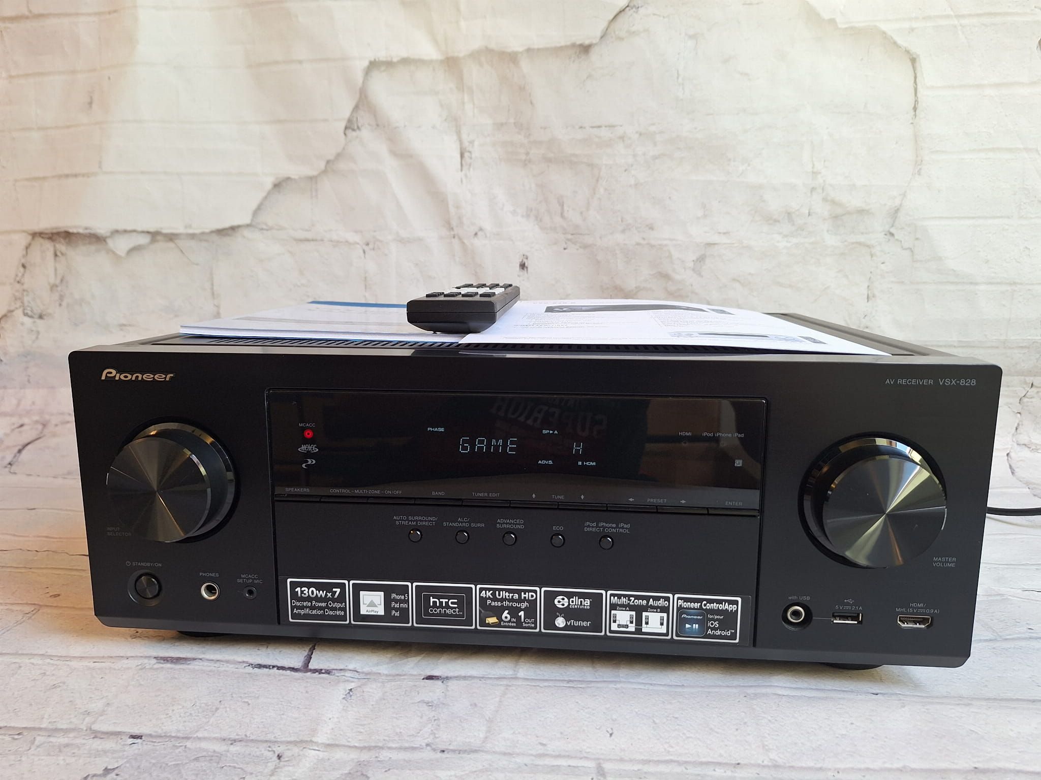 Mocny Amplituner 7.1 Pioneer Vsx-828 Hdmi optyk