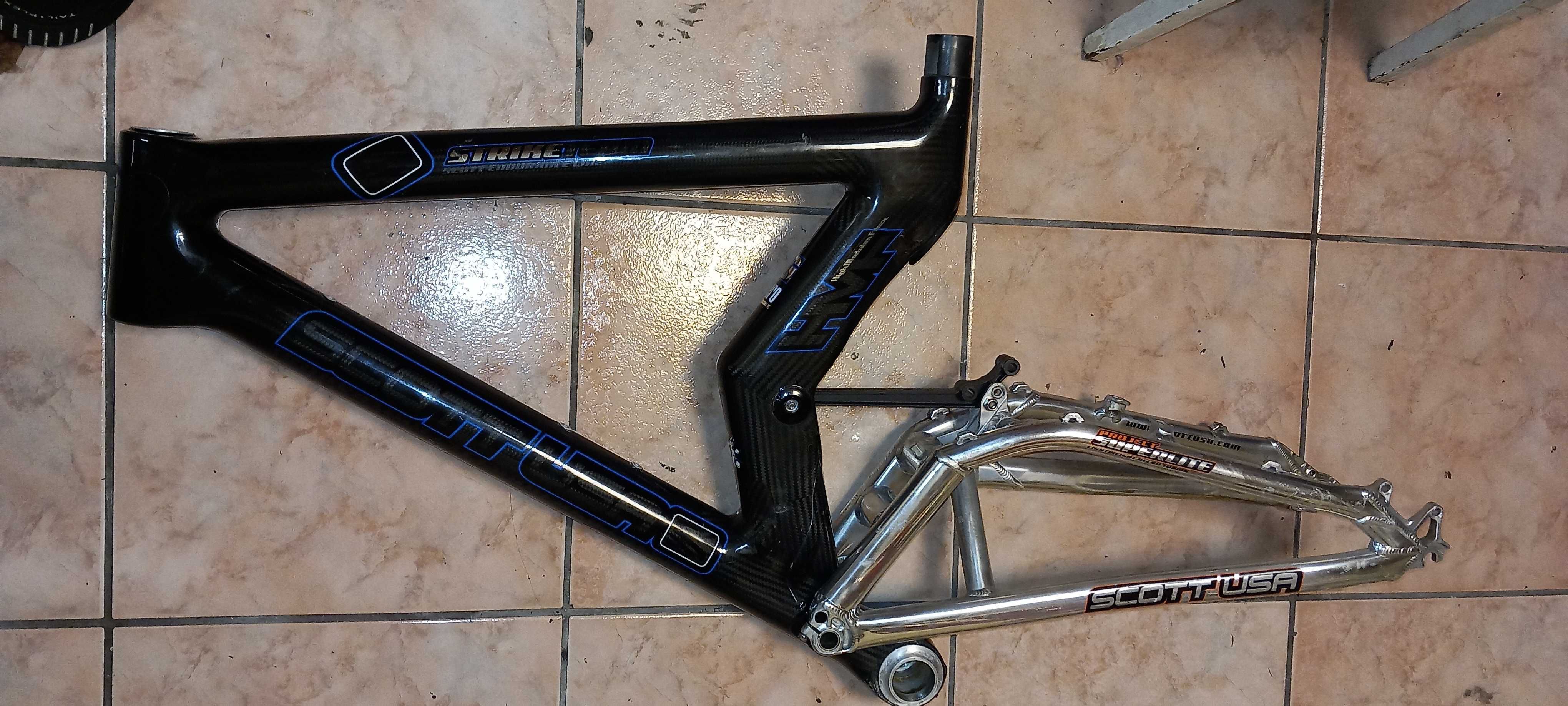 Rama Scott G-zero Strike carbon Retro MTB "L" pod 1 blat