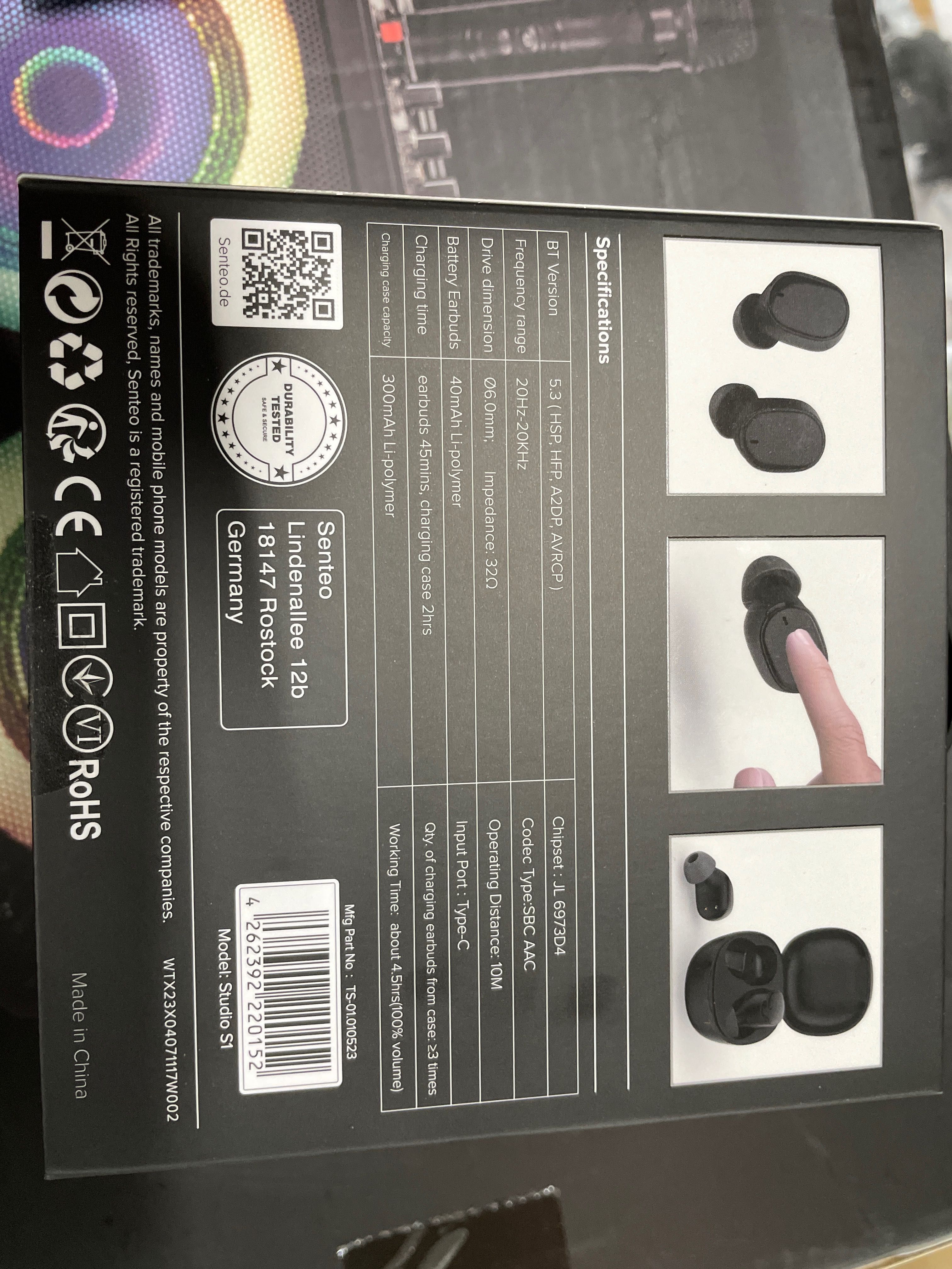 Наушники навушники Senteo S1 с шумоподавлением enc 5.3 wireless
