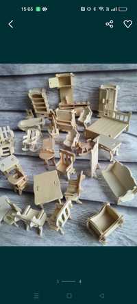 Biale Mebelki do domku dla lalek 34 elementy drewniane

Nieodpowiedni