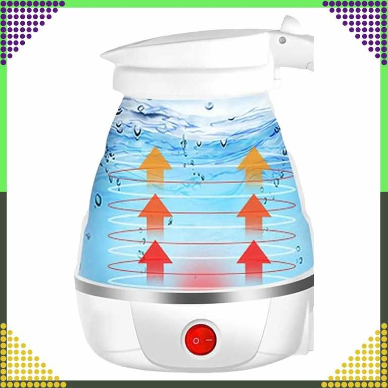 Czajnik Turystyczny Składany 600ml Podróżny Elektryczny 600W Biały