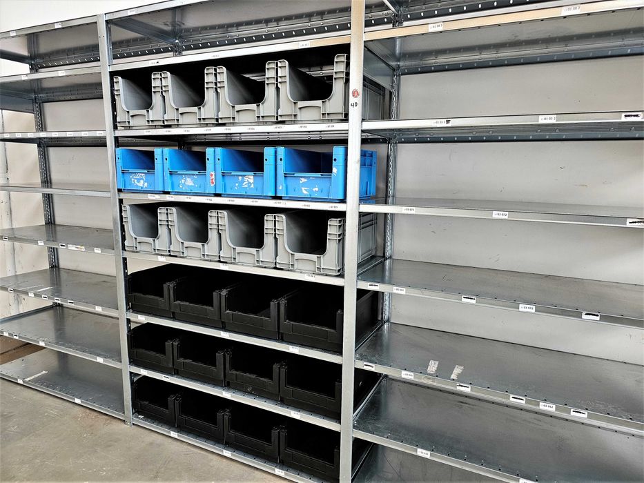 Regał Magazynowy 50x210x393/21p Metalowy Ocynk Garaż Warsztat Piwnica