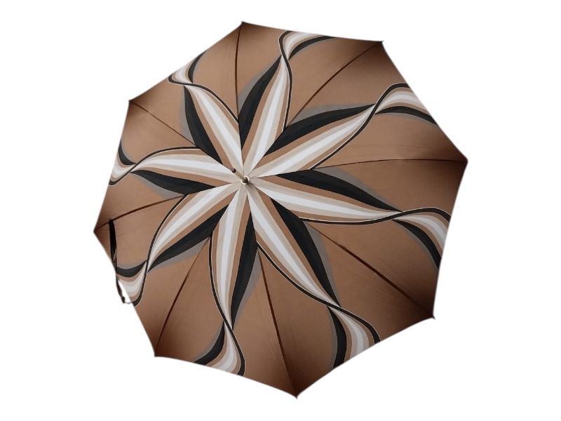 Parasol Doppler – brązowy wzór