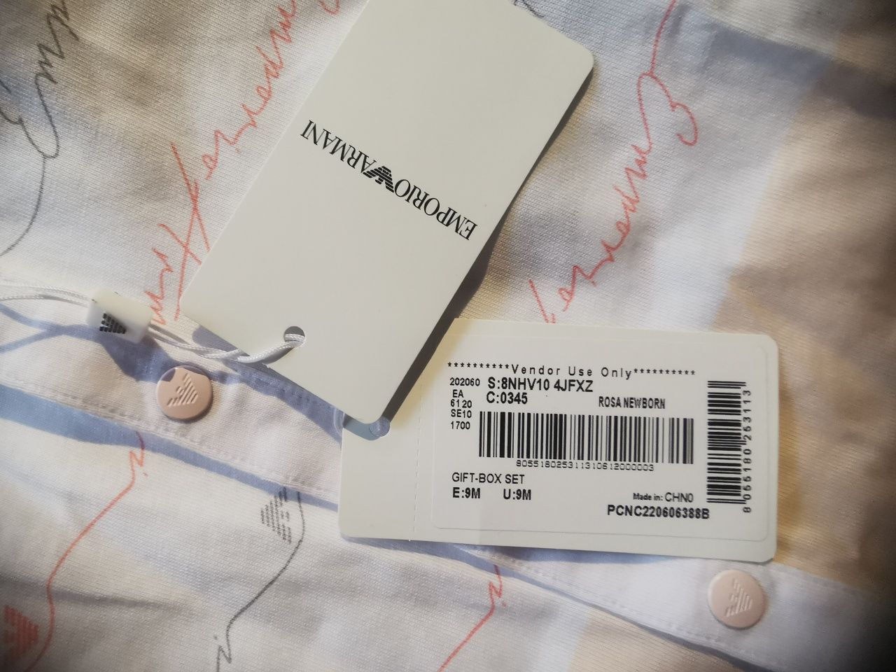 Komplet niemowlęcy Emporio Armani